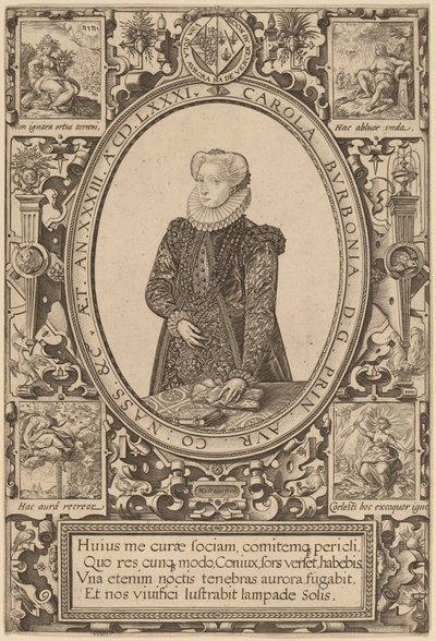 Carlota de Borbón de Hendrik Goltzius