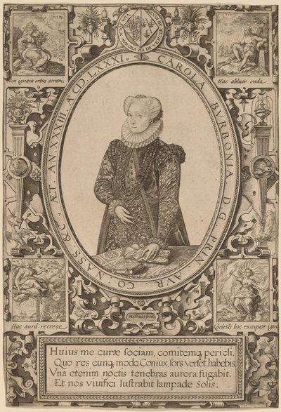 Carlota de Borbón de Hendrik Goltzius