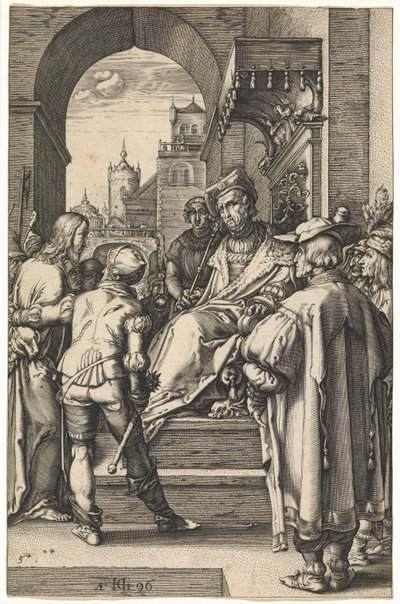 Cristo ante Pilato, después de 1596 de Hendrik Goltzius