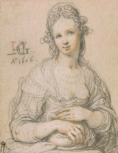 Cortesana, 1606 de Hendrik Goltzius