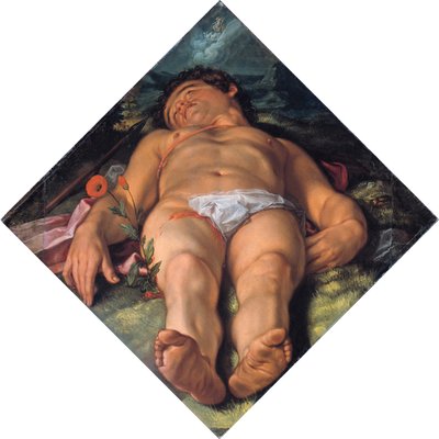 Adonis moribundo, 1609 de Hendrik Goltzius