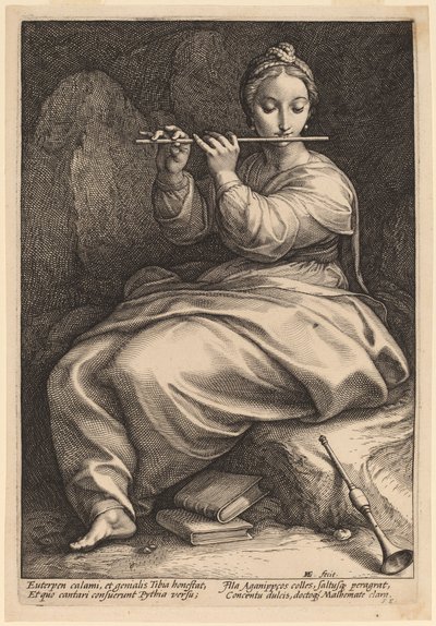 Euterpe de Hendrik Goltzius