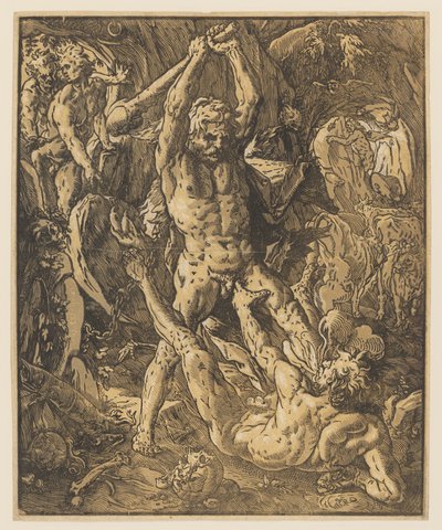 Hércules matando a Caco de Hendrik Goltzius