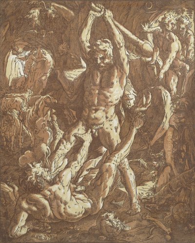 Hércules matando a Caco de Hendrik Goltzius