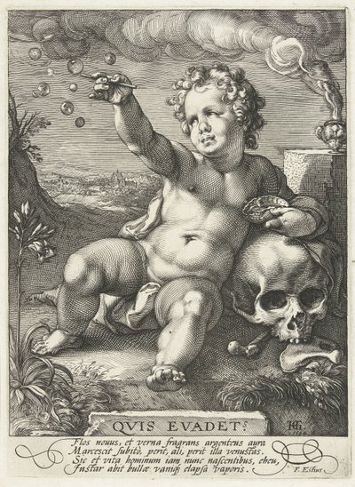 Homo Bulla, 1594 de Hendrik Goltzius