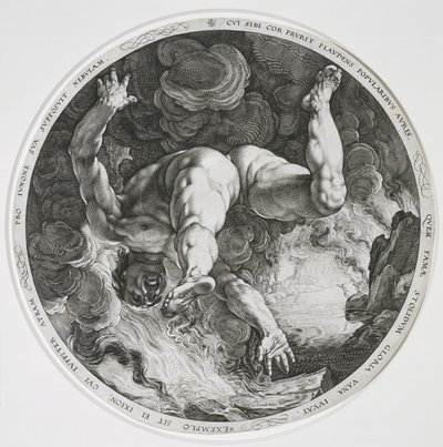 Ixión, 1588 de Hendrik Goltzius