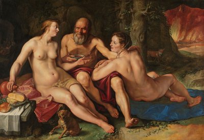 Lot y sus hijas de Hendrik Goltzius