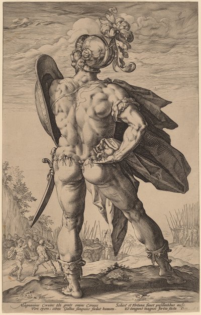 Marcus Valerius Corvus de Hendrik Goltzius