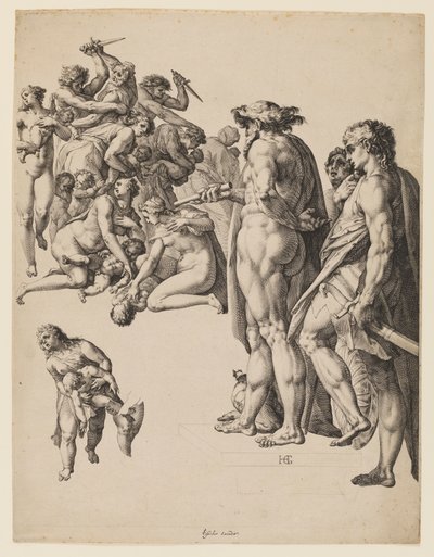 Masacre de los inocentes de Hendrik Goltzius
