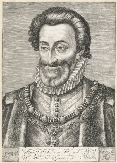 Retrato del Rey Enrique IV de Francia, c.1600 de Hendrik Goltzius