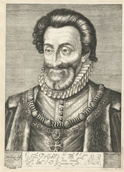 Retrato del Rey Enrique IV de Francia, ca. 1600 de Hendrik Goltzius