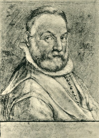 Retrato de un hombre con barba, 1597 de Hendrik Goltzius