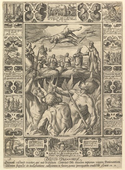 Punitio Tirannorum, de Alegorías de la Fe Cristiana, de Alegorías Cristianas y Profanas de Hendrik Goltzius