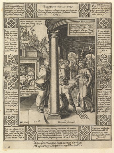 Remissio Peccatorum, de las Alegorías sobre el Credo Cristiano de Hendrik Goltzius