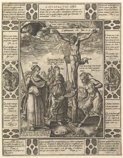 Satisfactio Christi, de Alegorías de la Fe Cristiana, de Alegorías Cristianas y Profanas de Hendrik Goltzius