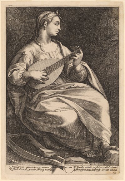 Terpsícore de Hendrik Goltzius