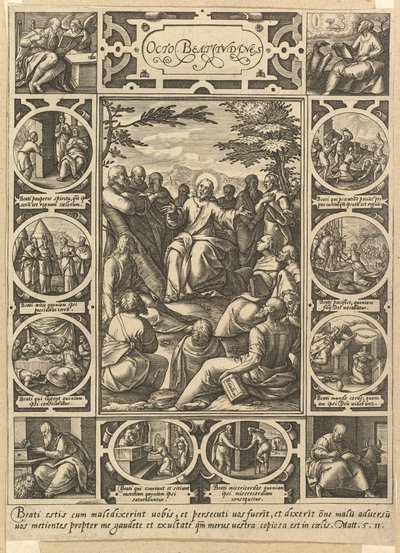 Las ocho bienaventuranzas, ca. 1578 de Hendrik Goltzius