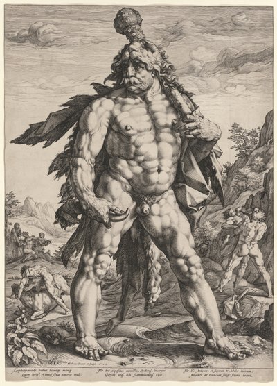 El Gran Hércules o Knollenman, 1589 de Hendrik Goltzius