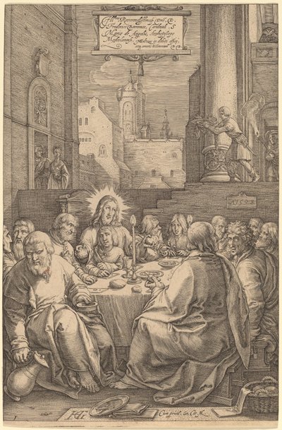 La Última Cena de Hendrik Goltzius