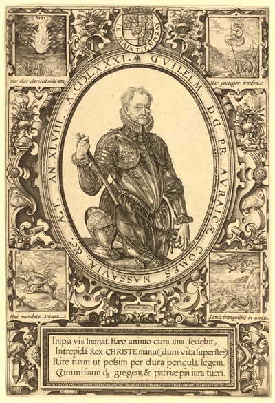 Guillermo, Conde de Nassau, Príncipe de Orange de Hendrik Goltzius