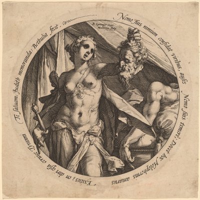 Judith con la cabeza de Holofernes de Hendrik Goltzius, after Bartholomaeus Spranger
