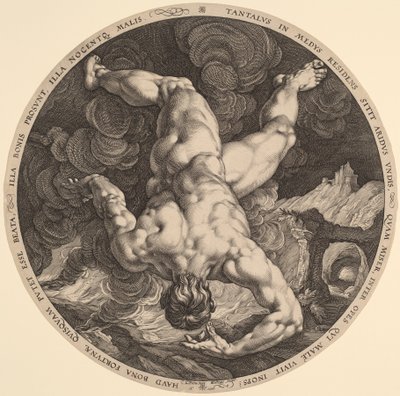 Tántalo de Hendrik Goltzius, after Cornelis Cornelisz van Haarlem
