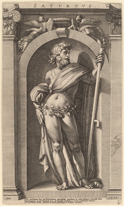 Saturno de Hendrik Goltzius after Polidoro da Caravaggio