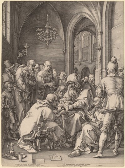 La circuncisión de Hendrik Goltzius in the style of Albrecht Dürer