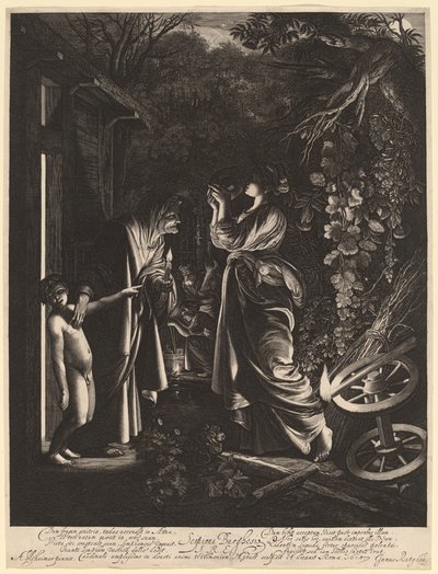 La burla de Ceres de Hendrik Goudt after Adam Elsheimer