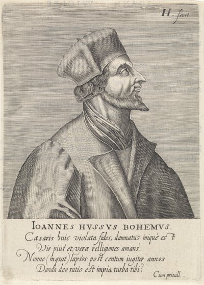 Retrato de John Hus de Hendrik Hondius the Elder