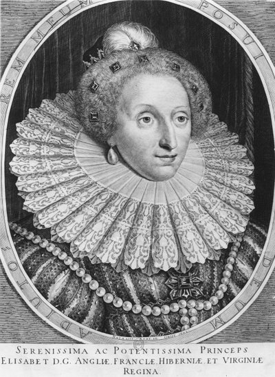 Isabel I, Reina de Inglaterra de Hendrik I Hondius