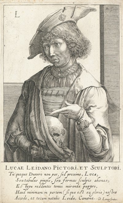 Lucas van Leyden, grabador y pintor holandés de Hendrik I Hondius