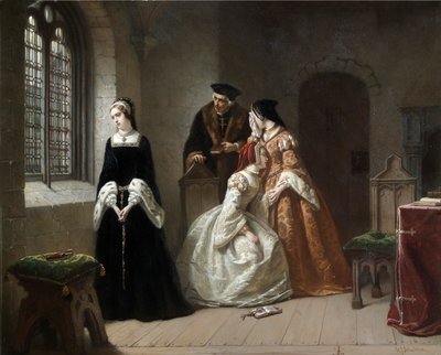 Lady Jane Grey, c.1845-1907 (óleo sobre lienzo) de Hendrik Jacobus Scholten