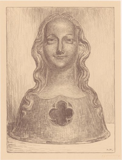 Busto relicario de una de las vírgenes de Santa Úrsula de Hendrik Johannes Haverman (signed by artist)