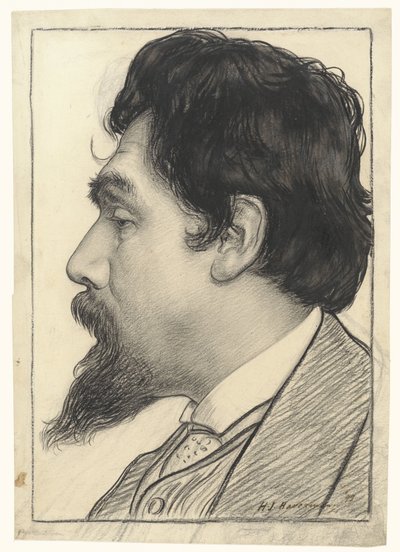 Retrato de Jan Toorop de Hendrik Johannes Haverman
