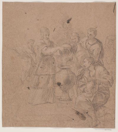 Abraham y Melquisedec. (Génesis 14, 17 f.) de Hendrik Krock