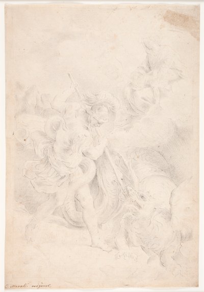 San Jorge lucha con el dragón de Hendrik Krock