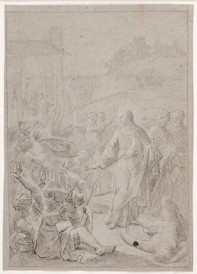 Captura de Cristo. Boceto de composición de Hendrik Krock