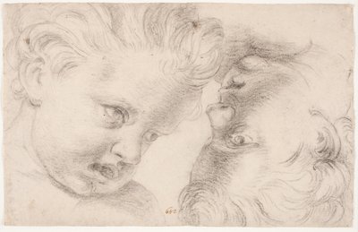 Dos cabezas de niños de Hendrik Krock