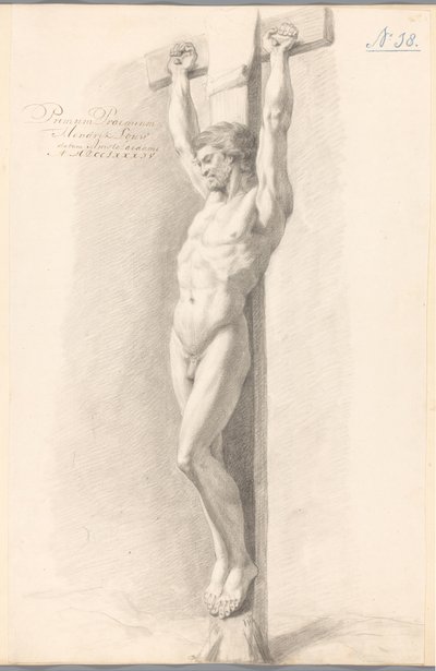 Cristo en la cruz (1er premio 1784) de Hendrik Louw