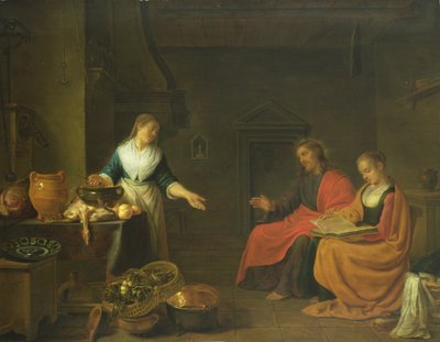Cristo en la casa de Marta y María, 1645 de Hendrik Martensz Sorgh