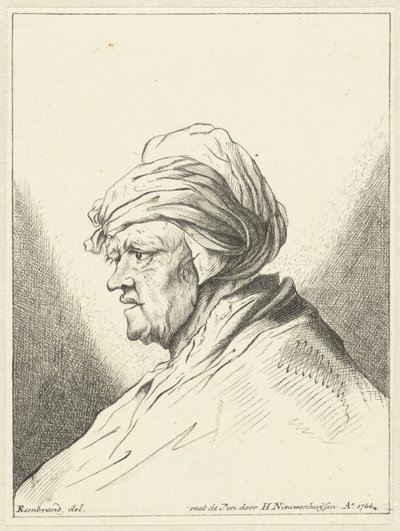 Busto de anciana, a la izquierda de Hendrik Nieuwenhuysen