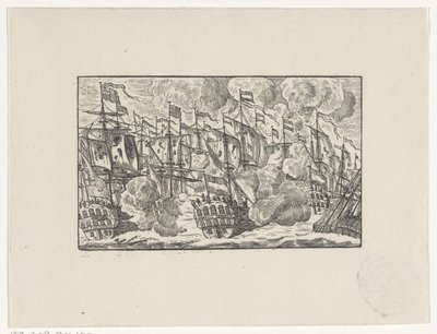 Batalla de Dogger Bank el 5 de agosto de 1781 de Hendrik Numan