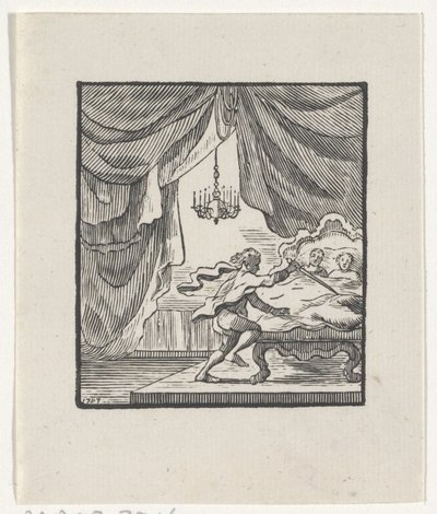 Representación de una historia de las fábulas de Esopo. de Hendrik Numan