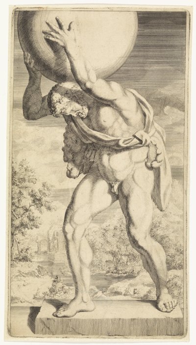 Estatua de Hércules con la Bóveda Celestial de Hendrik Pola