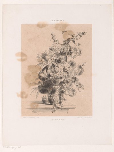 arreglo floral de Hendrik Reekers