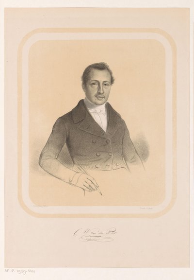 Retrato de Combertus Willem van der Pot CW van der Pot (título sobre el objeto) de Hendrik Ringeling