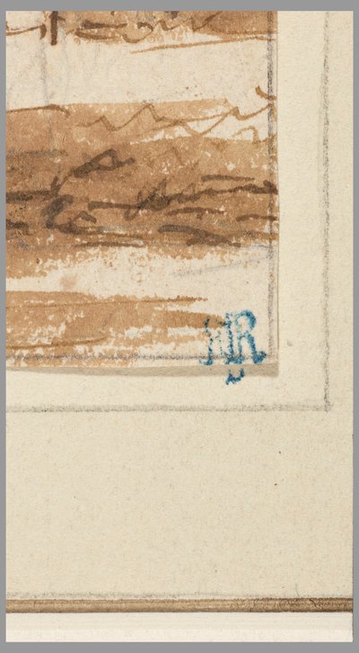 Dibujo, Ciudad sobre un canal, 1750-70 de Hendrik Spilman