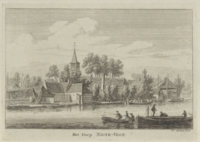 Vista de Nochevieja The Village of Nigte-Vegt (título sobre el objeto) de Hendrik Spilman