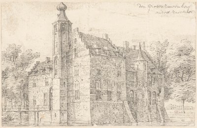 El castillo de Grote Ruwenberg cerca de St. Michielsgestel de Hendrik Spilman